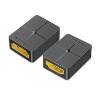 Whltzf Paquete 2 Adaptadores Conector Masculino A Femenino Admite 4K Y Adecuado para Televisores Monitores Laptops con Conector Ahorro Espacio para Espacio Juego Suave