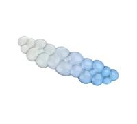 Whltzf Patrón Nube Soporte Muñeca Teclado Ergonómico para Computadora Silicona Suave Y Reposapiés Teclado con Flujos Aire Textura Gel Ergonómico Teclado Almohadilla