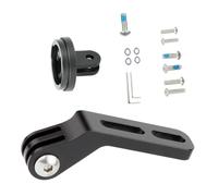 Whltzf Soporte para manillar de bicicleta, soporte de extensión de 2 agujeros preestablecidos, soporte de luz trasera, soporte de luz para bicicleta de carretera, adaptadores de cámara deportiva