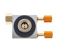 Whltzf Tanques de propano Convertidor de tubo de repuesto para tanques planos, válvulas de llenado e inflado, adaptador de tanques de estufa, adaptador de recarga de propanos
