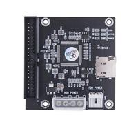 Whltzf Tarjeta Memoria A Adaptador Tarjeta Memoria Tarjeta 3.5 Pulgadas 44pin 128 Tarjeta Capacidad para Adaptador Controlador Disco Duro Computadora Portátil Uso