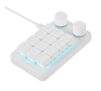 Whltzf Teclados macros ergonómicos de 12 teclas para juegos con teclas de acceso rápido RGB y conexión tipo C, teclados mecánicos personalizables