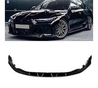 WHLXQ Coche Alerones Delantero para BMW G80 M3 G82 G83 M4 2021 2022 2023, Delantera Lip Bumper Protector Splitter Spoiler Difusor Coche Accesorios,A/Black