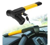 WHLYQF Barra Antirrobo Coche Volante para Dacia Duster Jogger Logan Logan Stepway Sandero Sandero Stepway, Bloqueo Volante Coche, Candado retráctil para Volante de Coche