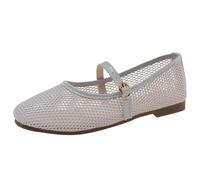 Whmowvn Zapatos planos para mujer elegantes - Zapatos de barco cerrados Slip On Zapatos de madre elegantes y cómodos zapatos de noche huecos Zapatos de vestir ligeros transpirables zapatos de fiesta