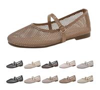 Whmowvn Zapatos planos para mujer elegantes - Zapatos de barco cerrados Slip On Zapatos de madre elegantes y cómodos zapatos de noche huecos Zapatos de vestir ligeros transpirables zapatos de fiesta