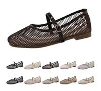Whmowvn Zapatos planos para mujer elegantes - Zapatos de barco cerrados Slip On Zapatos de madre elegantes y cómodos zapatos de noche huecos Zapatos de vestir ligeros transpirables zapatos de fiesta