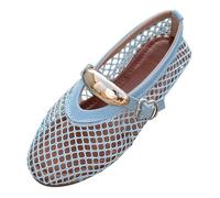 Whmowvn Zapatos planos para mujer elegantes - Zapatos de barco cerrados Slip On Zapatos de madre elegantes y cómodos zapatos de noche huecos Zapatos de vestir ligeros transpirables zapatos de fiesta