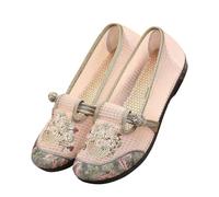 Whmowvn Zapatos planos para mujer elegantes - Zapatos planos cerrados Mary Jane Slip On Slipper Elegantes Cómodos Zapatos de vestir Elegantes Zapatos de Barco Ligeros Transpirables Zapatos Planos