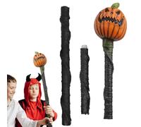 Whnbuij Accesorios de bruja para Halloween, bastón de caminata | Bastones de caminata robustos estilo Halloween,Bastón de bruja portátil, accesorio de disfraces para fiestas temáticas
