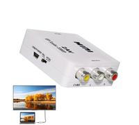 Whnbuij Adaptador de audio de video, convertidor de audio de video,Adaptador de audio de vídeo AV | Conversión de Captura CVBS Compuesto, conectar El a un televisor antiguo, Soporta PAL/NTSC