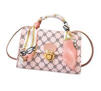 Whnbuij Bolso bandolera de mano para mujer - Bolso cuadrado con diseño elegante, bolso bandolera de piel sintética para mujeres, fiestas y viajes, rosa, Se référer au descriptif