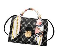 Whnbuij Bolso bandolera de mano para mujer - Bolso cuadrado con diseño elegante, bolso bandolera de piel sintética para mujeres, fiestas y viajes, Negro , Se référer au descriptif