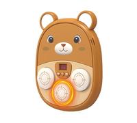 Whnbuij Boxing Machine para | Herramientas de ejercicio Bear Sound Punch Machine - Recargable Musical Punch Board LED Wall Target Toy Sports Training Home Outdoor Gym Workout Birthday Gift for