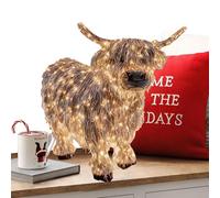 Whnbuij Cow Figurine 3D Light - Stylish Portable High-Performance Sturdy Up 11 Inch Height, Elegant, Modern, Resin Garden Decor Outdoor, Yard Lawn Farmhouse Farm Porch | Festival Display Durable