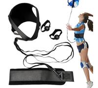 Whnbuij Equipo de entrenamiento de voleibol, Solo Spike Server Rayball Training Equipment Auxiliary Equipment, Stretchable Auto-Training Volleyball Band, Voleibol Server Equipment Practice BU