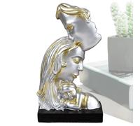 Whnbuij Estatua de amor para pareja, romántica estatua de amor de resina, decoración del hogar, acentos para aniversarios, bodas, familiares, amigos, oficinas, estanterías, escritorio, sala de estar