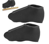 Whnbuij Fundas para botas de patinaje sobre hielo | 1 par de fundas protectoras para botas de patinaje sobre hielo con cremallera, mejora la protección del calzado deportivo, diseño impermeable para