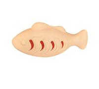 Whnbuij Gorro Divertido Juguete Gaticello - Pescado Silicona, Juguete de Juego para Mascotas | Juguete de masticación Duradero de Larga duración con Puerta Natural para Gatos agresivos