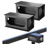 Whnbuij Juego de carcasas para faros traseros, protección de luz trasera, protección multiusos, 2 protectores de luz trasera inoxidables, resistentes al desgaste para luces traseras ovaladas de 6