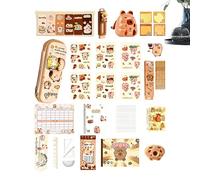 Whnbuij Juego de papelería - Recompensas para la Clase temática Capibara Estudiantes Niño Niña Niño Chica Cumpleaños Guardería Navidad, B, riferimento Alla descrizione, Consulte la descripción