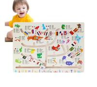 Whnbuij Juguete De Laberinto De Mesa, Aprendizaje Temprano y Formador de Pensamiento Logico, Juego de Mesa de Laberinto para Emparejar Colores, para Niños Mayores De 3 Años, Aula, Sala De Estar,