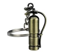 Whnbuij Llavero de seguridad contra incendios | Colgante creativo de aleación de zinc | Pequeño llavero de bombero, pequeño colgante de seguridad contra incendios, llavero de trabajador de rescate