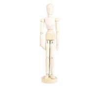 Whnbuij Maniquí articulado maniquí de madera para artistas, maniquí de madera | Maniquí con base | Maniquí educativo de madera Figura humana para la creación artística y la exposición
