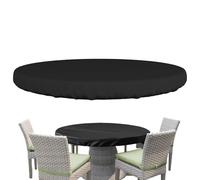 Whnbuij Manteles redondos - Funda Oxford para muebles de jardín | Protege tu mesa del sol y la lluvia. Fundas decorativas, funda protectora circular para banquetes.