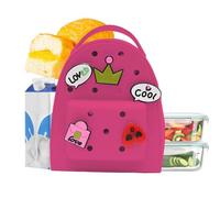 Whnbuij Mochila de silicona de dibujos animados, linda mochila de silicona, mochila de jalea impermeable con colgante, bolsa de viaje, ligera y ajustable, Rosa caliente., Siehe Beschreibung