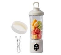 Whnbuij Pequeña Licuadora Portátil Inalámbrica | 600 ml Recargable Con Tapa Antiderrames,Batidora De Zumos De Frutas Y Bebidas,Para Smoothies Batidos Zumos Cocina Oficina Viajes Camping Viaje En Coche