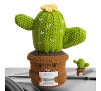 Whnbuij Planta De Ganchillo - Muñeca Tejida Motivador - Muñeca con Forma De Cactus Inspiracional para Coleccionistas Practicantes De Mindfulness Niños Sensibles