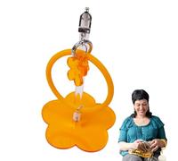 Whnbuij Porta hilo de muñeca para ganchillo, soporte para hilo de muñeca | Flower Fruit Fruit Witch Spinner, para tejer, dispensador de Spinner de ganchillo para viajes, amantes de las manualidades