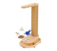 Whnbuij Rascador para gatos | Rascador interactivo con cuerda de sisal - Rascador para gatos con pista para bola, pequeños, todas las razas, para casa, alfombra, sofá, pared, enriquecimiento y