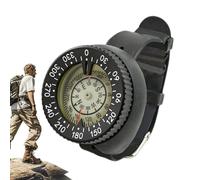 Whnbuij Reloj de brújula, herramienta de navegación para kayak, brújula flexible luminosa para orientación, buceo, senderismo, supervivencia, mochilero