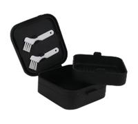 Whnbuij Soporte de retención | Almacenamiento portátil de silicona delgado - Drenaje de suministros de ortodoncia personal, contenedor de caja de tirantes para viajes