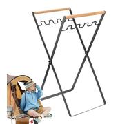 Whnbuij - Soporte para bolsa de basura para jardín, soporte para bolsas de basura para camping, soporte para bolsas de basura al aire libre, soporte de basura plegable mental para aventura, jardín