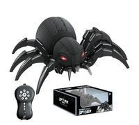 Whnbuij Spider Control remoto, Juguete De Araña Control remoto | Abeja Robot, Animal De Control De Luz Fría Con Control Realista De Seguimiento De Radio Completo