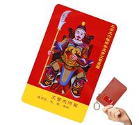 Whnbuij Tarjeta de felicitación de Año Nuevo Chino Año Nuevo - Recuerdo de riqueza de cobre coleccionable - Tarjeta de protección espiritual de la suerte, para la felicidad familiar y el éxito