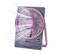 Whnbuij Ventilador de escritorio, ventilador de escritorio | Unidad de refrigeración USB personalizada con pantalla LCD digital de pie para cocina, oficina, hogar, dormitorio