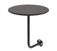 Whnoorher Mesa de Pub Moderna, Mesa Redonda pequeña para Bar, para apartamento, balcón, mesas de refrigerio para Dormitorio, Sala de Estar, Club, Patio, Oficina, cafetería, Blanco(Negro,B-40x40x45cm)