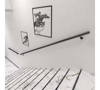 Whnoorher Pasamanos de Metal, 1, 2, 3, 4, 5, 6 Metros, pasamanos de Escalera montados en la Pared, pasamanos para Interiores y Exteriores, jardín de Infancia, terraza, Porche(570cm)