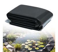 Whnoorher Revestimiento para Estanque de Jardín 1x6m 2x4m 3x7m 4x8m 5x10m Geomembrana de HDPE Negra Revestimiento para Estanque Preformado Resistente a los Rayos UV Membrana(2x4m)