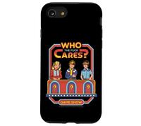 Who Cares Game Show Sarcastic Vintage Funny Adult Humor Carcasa para iPhone SE (2020) / 7 / 8