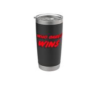 Who Dares Wins | Lema militar Segundo Mundo Vaso térmico de acero inoxidable de doble pared