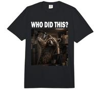 Who Did This Cafetera Amante de los Animales Divertido Comfort Colors Adult Heavyweight T-Shirt