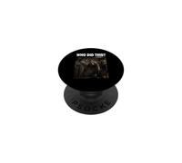 Who Did This Cafetera Amante de los Animales Divertido PopSockets PopGrip Adhesivo
