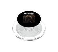 Who Did This Cafetera Amante de los Animales Divertido PopSockets PopGrip para MagSafe