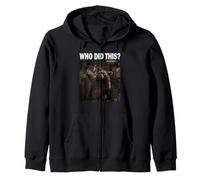 Who Did This Cafetera Amante de los Animales Divertido Sudadera con Capucha