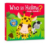 Who Is Hiding? Jungle Animals: Lift A Flap Board Book For Kids: Who Is Hiding - Jungle Animals